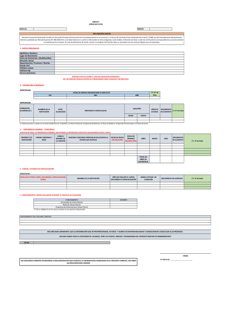 COMUNICADO DEL NOMBRAMIENTO DEL PERSONAL ADMINISTRATIVO CONTRATADO BAJO ...